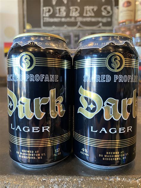 SACRED PROFANE BREWING DARK LAGER - Perk's Beer & Beverage