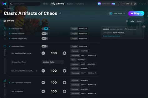 Clash Artifacts Of Chaos Cheats And Trainers For Pc Wemod