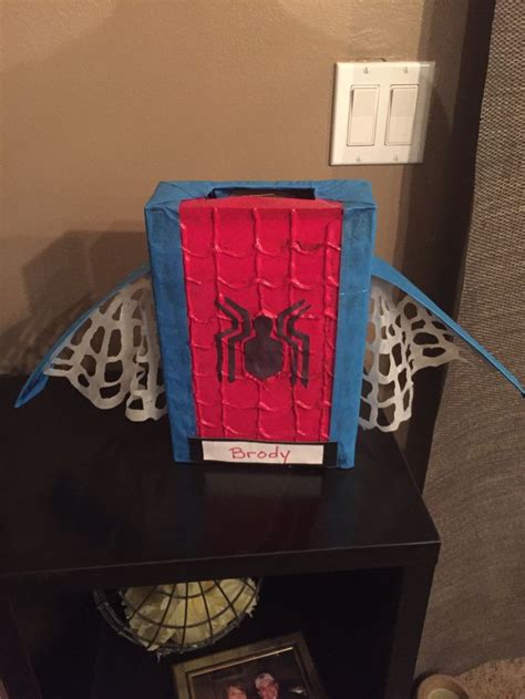 Spider Man Valentines Day Box Kids Valentine Boxes Preschool