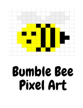 Bee Pixel Art By Kia Knight TPT