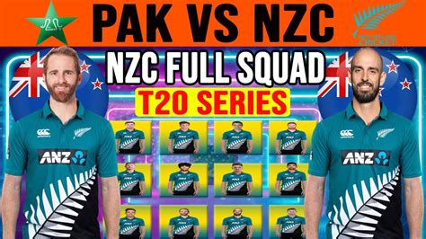 New Zealand T20 Squad For Pakistan | Pakistan Vs New Zealand T20 Series ...