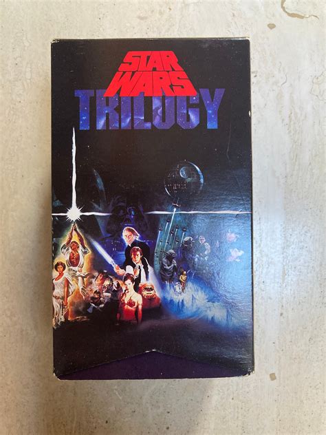 Vintage Star Wars VHS Trilogy 1990 VCR Box Set CBS Tapes Etsy