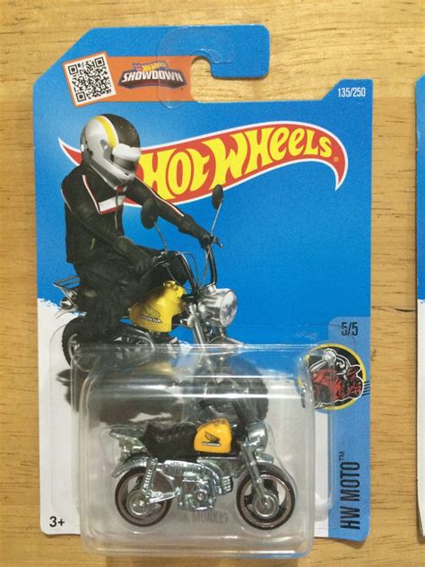Set De 3 Motos Hot Wheels Honda Monkey Amarilla Roja Y Azul 250 00 En Mercado Libre