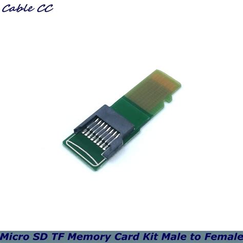 1 pçs cabo micro sd tf cartão de memória kit macho para fêmea extensão