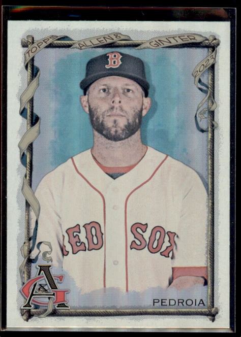 Dustin Pedroia Topps Allen Ginter Silver Portrait Hot Box