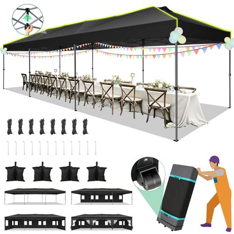 Sanopy X Pop Up Canopy One Push Setup Glow Party Tent For