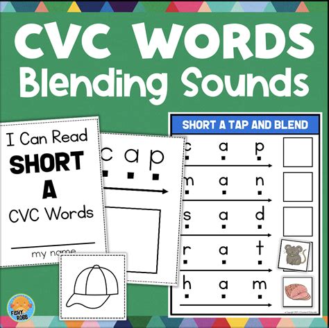 Blending Cvc Words With Short Vowel Sounds Mini Books Activities