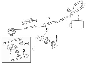 Gmc Terrain Rear Object Alarm Sensor Wiring Harness