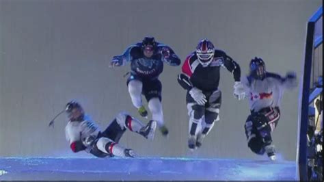 Extreme Downhill Ice Skating Red Bull Crashed Ice World Championships