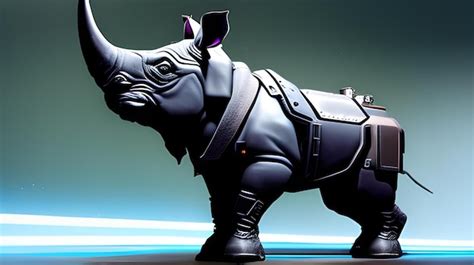 Premium AI Image | A rhinoceros from the movie