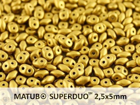 SuperDuo 2 5x5mm Matte Metallic Aztec Gold 10g Ceny I Opinie Ceneo Pl