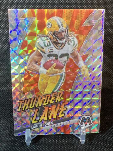 2023 Panini Mosaic Football Silver Mosaic Prizm Thunder Lane Aaron