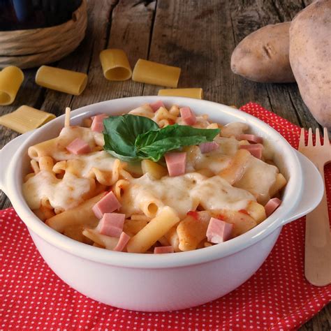 Pasta And Potatoes With Tomato With Provolone Pasta E Patate Alla