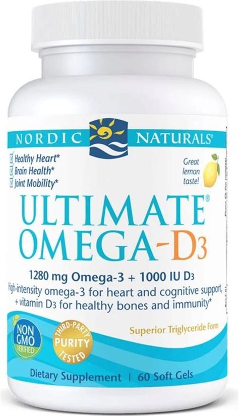 Ultimate Omega D3 60 Softgels Nordic Naturals VitalAbo Online Shop