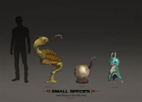 Alien Races The Small Ones By Roojoeus On Deviantart