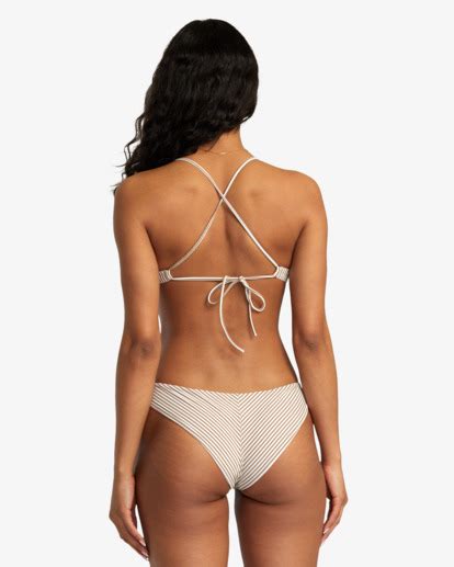 Linear Top De Bikini Cruzado En La Espalda Para Mujer Rvca