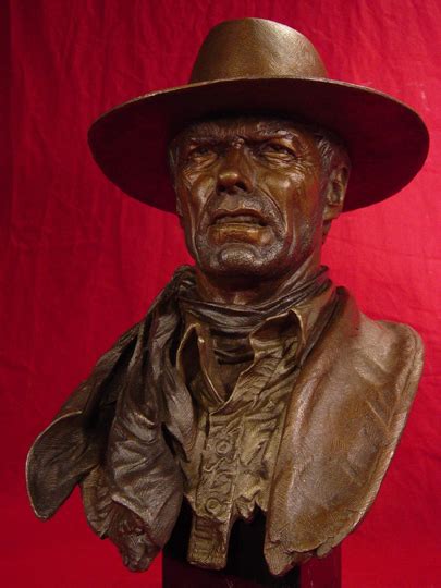 Clint Eastwood Munny Bronze Sculpture By Greg Polutanovich