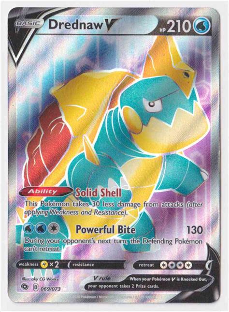 Drednaw V Sword And Shield Champions Path 69 073 Pokemon Single Card