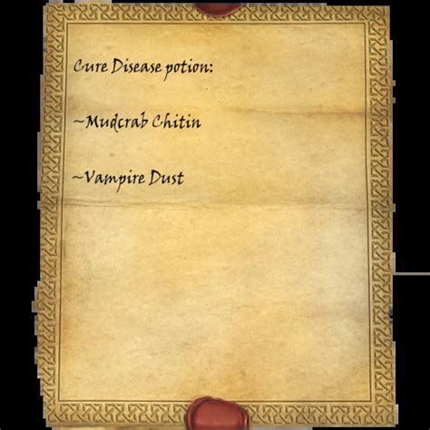 Cure Disease Potion Recipe - Skyrim Wiki