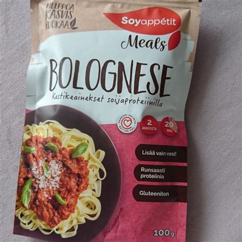 Soyappetit Meals Bolognese Reviews Abillion