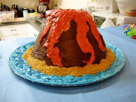 Sunrise To Sunset Volcano Cake