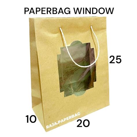 Jual Paper Bag Mika Transparan 20x25 Paper Bag Transparan Ukuran P20