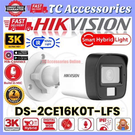 Hikvision Smart Hybrid Dual Light Audio K Mini Bullet Outdoor Camera