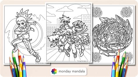 Beyblade Coloring Pages Printable Games