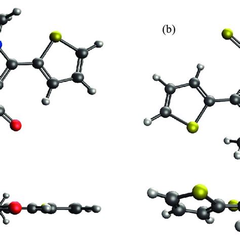 The Top And Side View Of The Optimized Geometries For Molecules 1 A Download Scientific