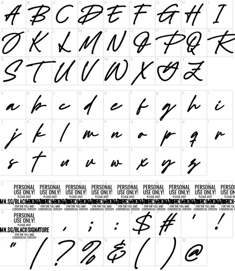 Black Signature Font Download