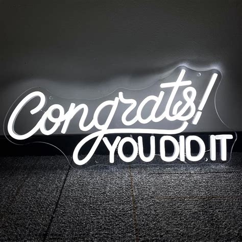 Amazon Congrats Grad Neon Sign Congrats You Did It Neon Light