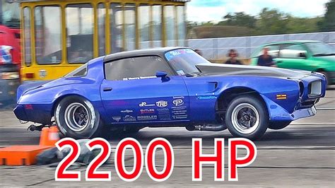 Pontiac Trans Am Firebird Hp V Burnout Mile Drag Racing Youtube