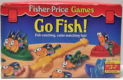 Tas034439 1998 Mattel Fisher Price Games Go Fish Coloring Matching