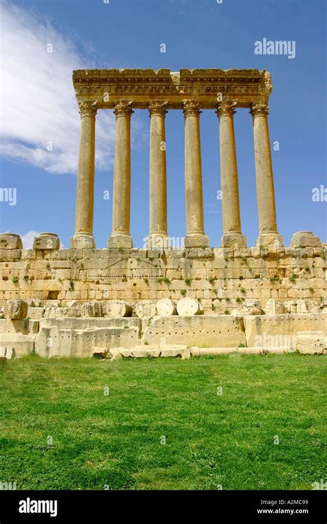 Lebanon Baalbek Temple Jupiter Columns Hi Res Stock Photography And