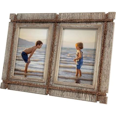 Cadre Photo 13 X 18 Cm En Bois Style Maison De Campagne Vintage Double