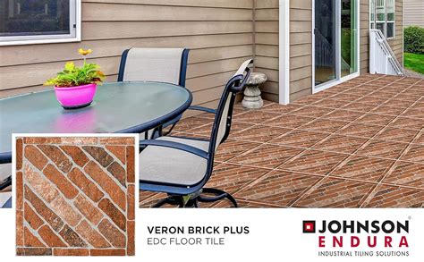 Johnson Endura Veron Brick Plus Glazed Vitrified Tile Edc Wall