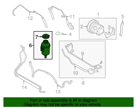 2008-2015 Land Rover LR2 Power Steering Pump Reservoir LR000578 ...