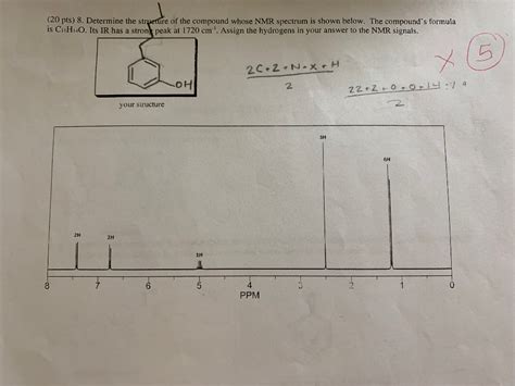 Solved Determine The Structure Of The Compound Whose Nmr Chegg