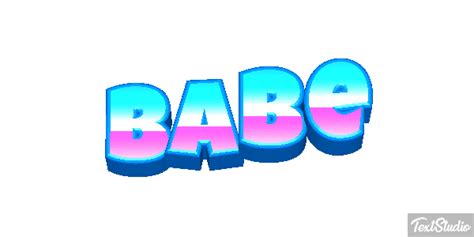 Babe Name Animated Logo Designs