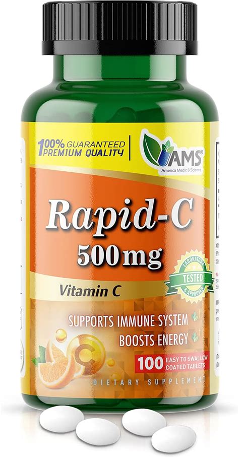 America Medic Science Rapid C Suplemento De Vitamina C De Mg