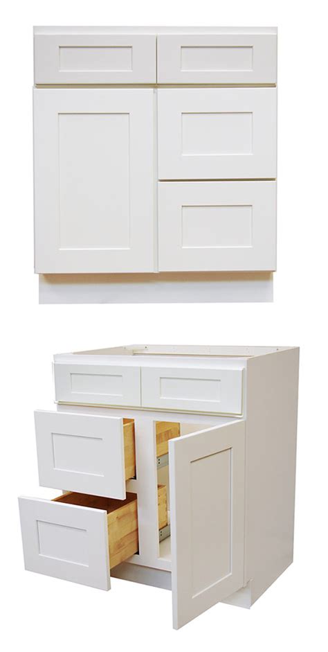 Elegant White Shaker Bathroom Vanities Rta Cabinet Store