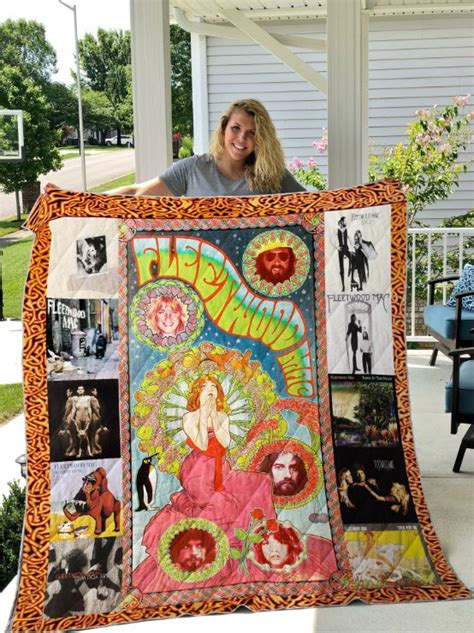 Fleetwood Mac Band Retro Quilt Blanket Teeruto