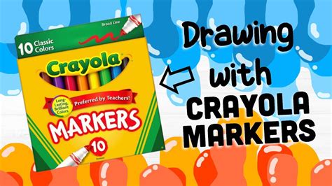 Making Art With Crayola Markers Art Review1 Youtube