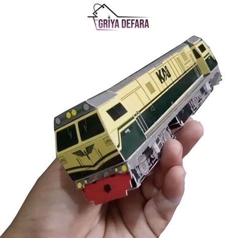 GRIYADEFARA PAPERCRAFT LOKOMOTIF CC 206 CC206 SKALA HO 1 87 1 87 SKALA