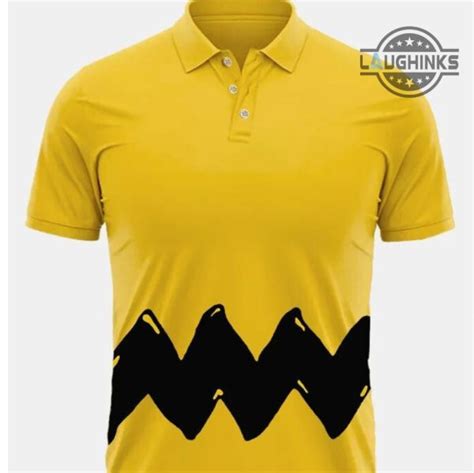 Yellow Charlie Brown Shirt Best Charlie Brown Costume Polo Shirt ...