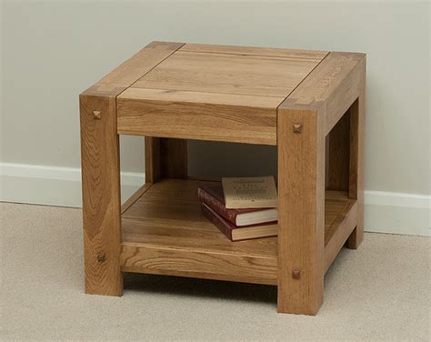 Quercus Rustic Solid Oak Side Table Voore