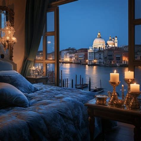 Venetian Style Bedroom with a View of the Venice River