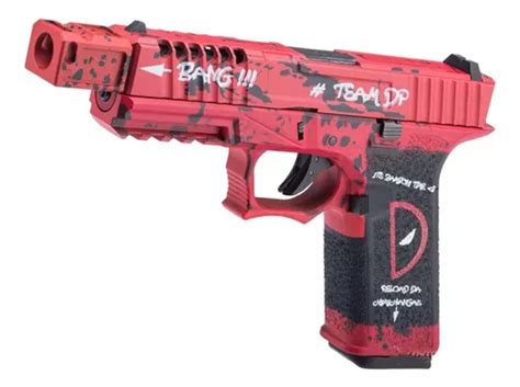 Pistola Airsoft Gbb Glock Deadpool Vx Armorer Works Parcelamento