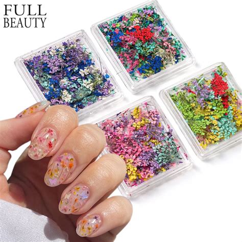 Pe A Acess Rio De Unha De Flor Seca Para Manicure Decora O De Unha