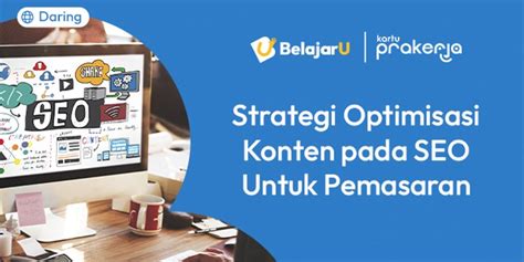 Kelas Strategi Optimisasi Konten Pada Seo Untuk Pemasaran Di Belajaru